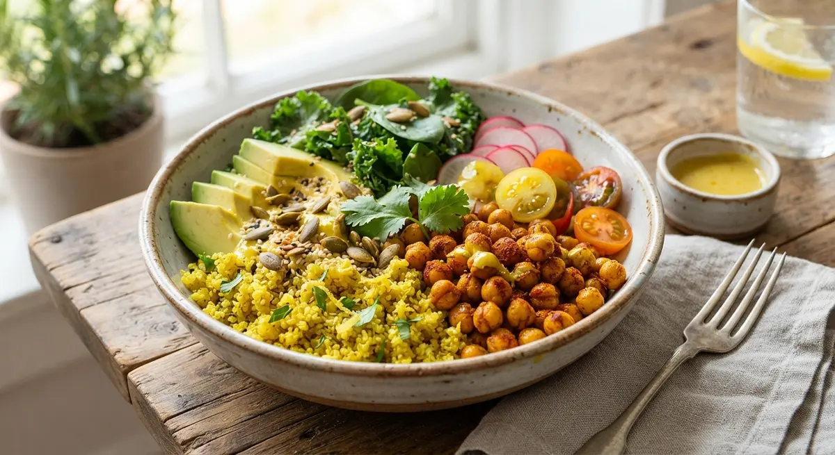 Turmeric Chickpea & Quinoa Bowl
